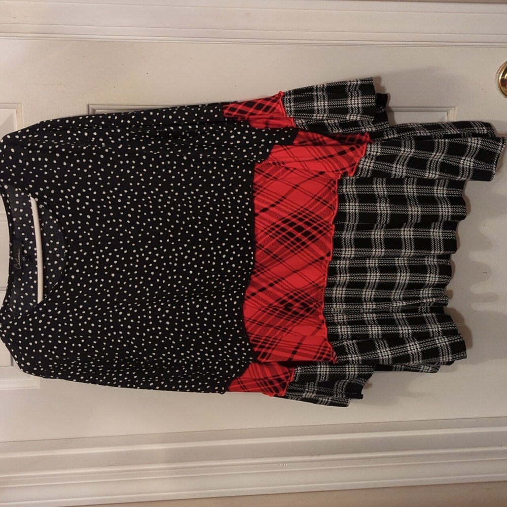 Calessa multi pattern  plus size top